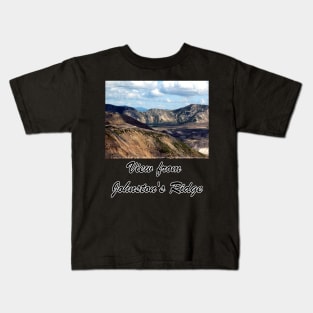 Lake and mountain view near Johnston's Ridge Kids T-Shirt